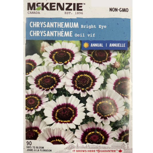 McKenzie Seed Chrysanthemum Bright Eye Pkg