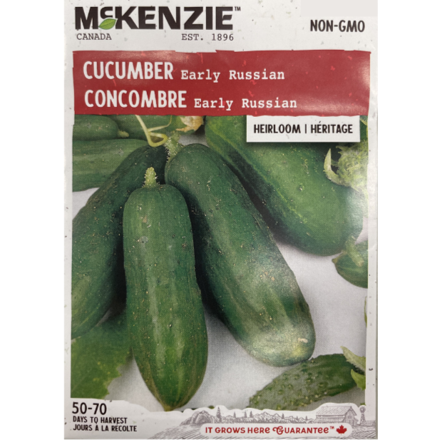 McKenzie Seed Cucumber Early Russian Pkg.