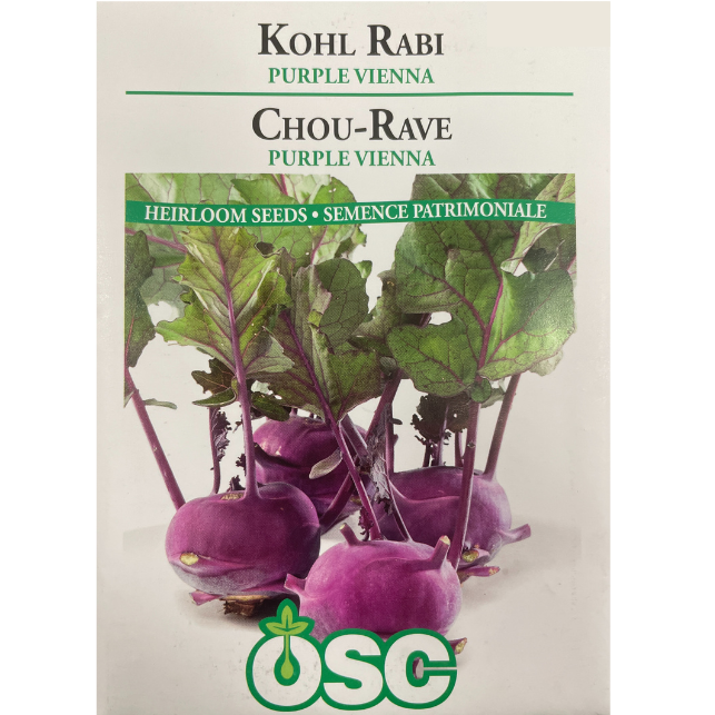 OSC Seeds Kohlrabi Purple Vienna Pkg.