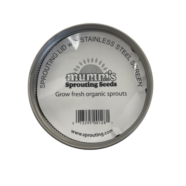 Sprouting Lid Mumm's Wide Mouth w/Screen 3.5"