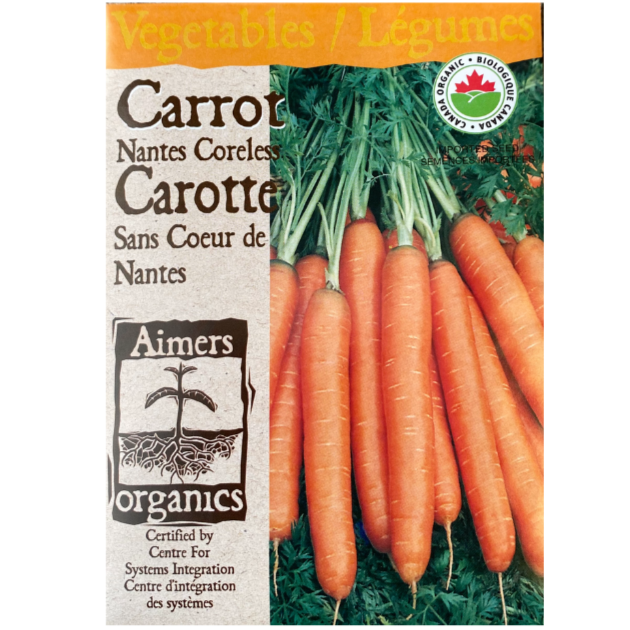 Aimers Organics Carrots Nantes Coreless Pkg.