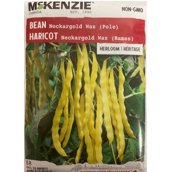 McKenzie Seed Bean Neckargold Wax Pole Pkg.