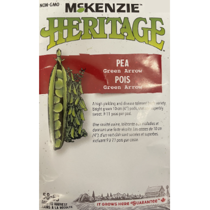 McKenzie Heritage Seed Pea Green Arrow Pkg.