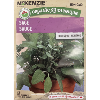 McKenzie Organic Seeds Sage Pkg