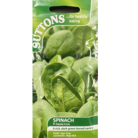 Suttons Seed Spinach F1 Santa Cruz Pkg.