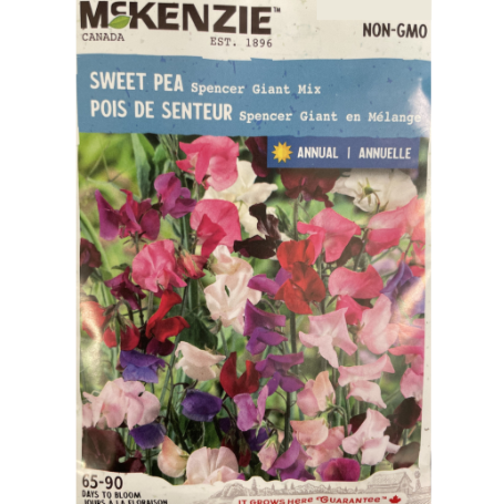 McKenzie Seed Sweet Pea Spencer Giant Mix Pkg