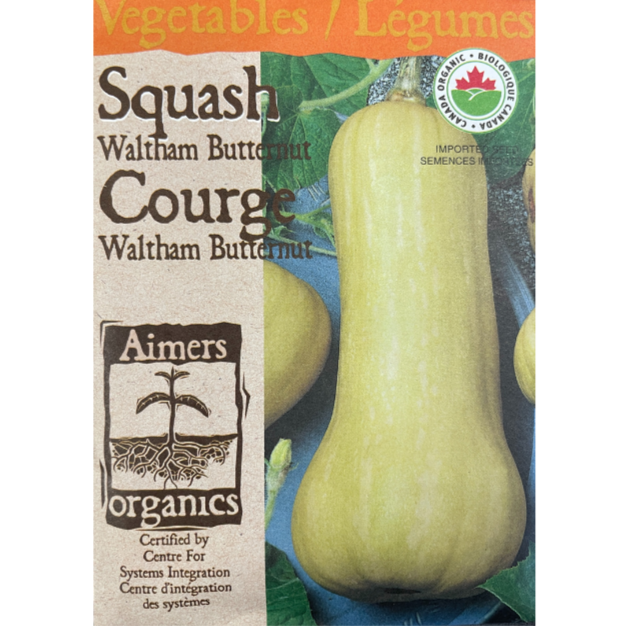Aimers Organics Squash Waltham Butternut Pkg.