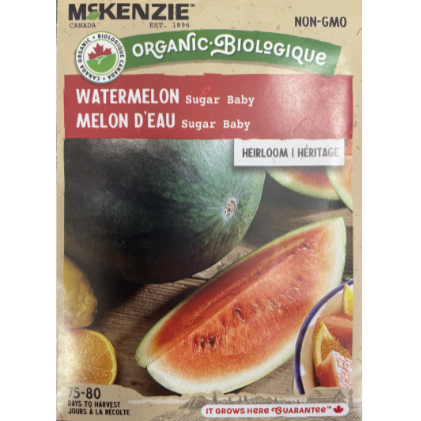 McKenzie Seeds Organic Watermelon Sugar Baby Pkg
