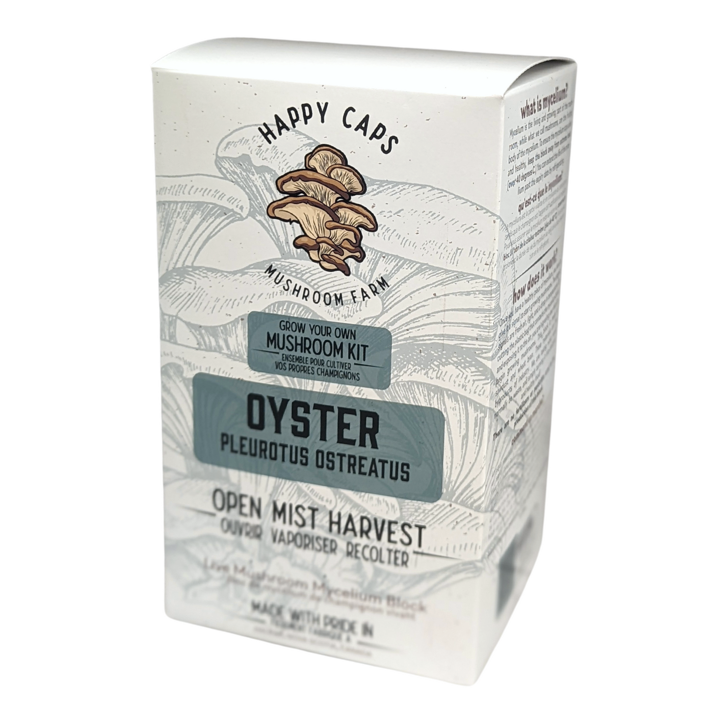 Mushroom Kit Oyster Happy Caps
