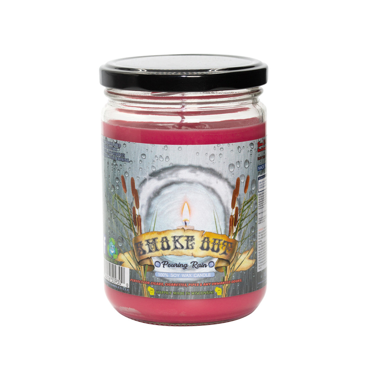 Smoke Out Candles 14oz - Pouring Rain