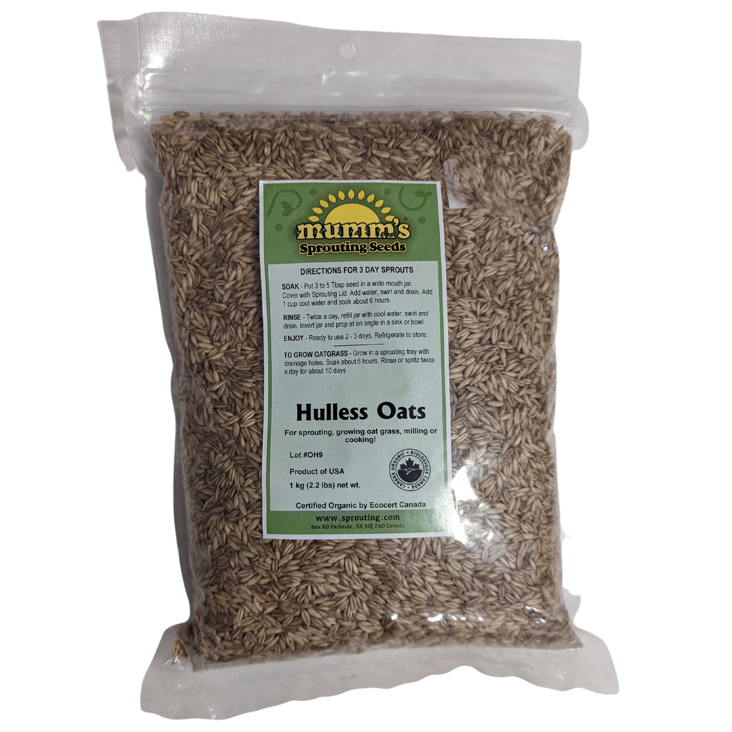 Mumm's Sprouts Hulless Oats