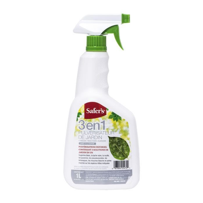 Safers 3 in 1 Garden Spray Fungicide, Insecticide and Miticide