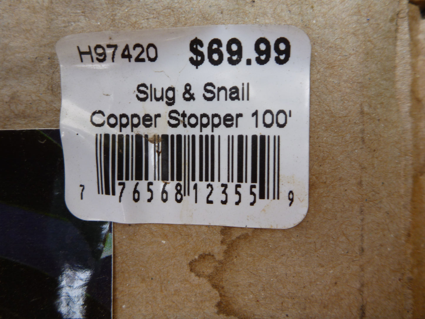 Copper Stopper - Slug and Snail Barrier 100'