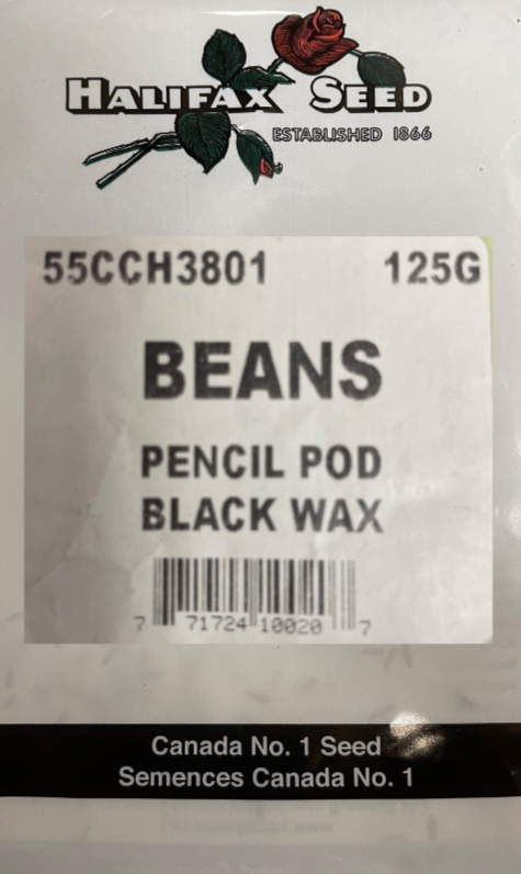 Halifax Seed Beans Pencil Pod Black Wax 125g