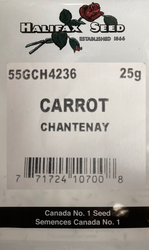 Halifax Seed Carrot Chantenay 25g