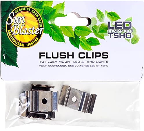 Sunblaster T5 Flush-Mount Clips 4/pkg