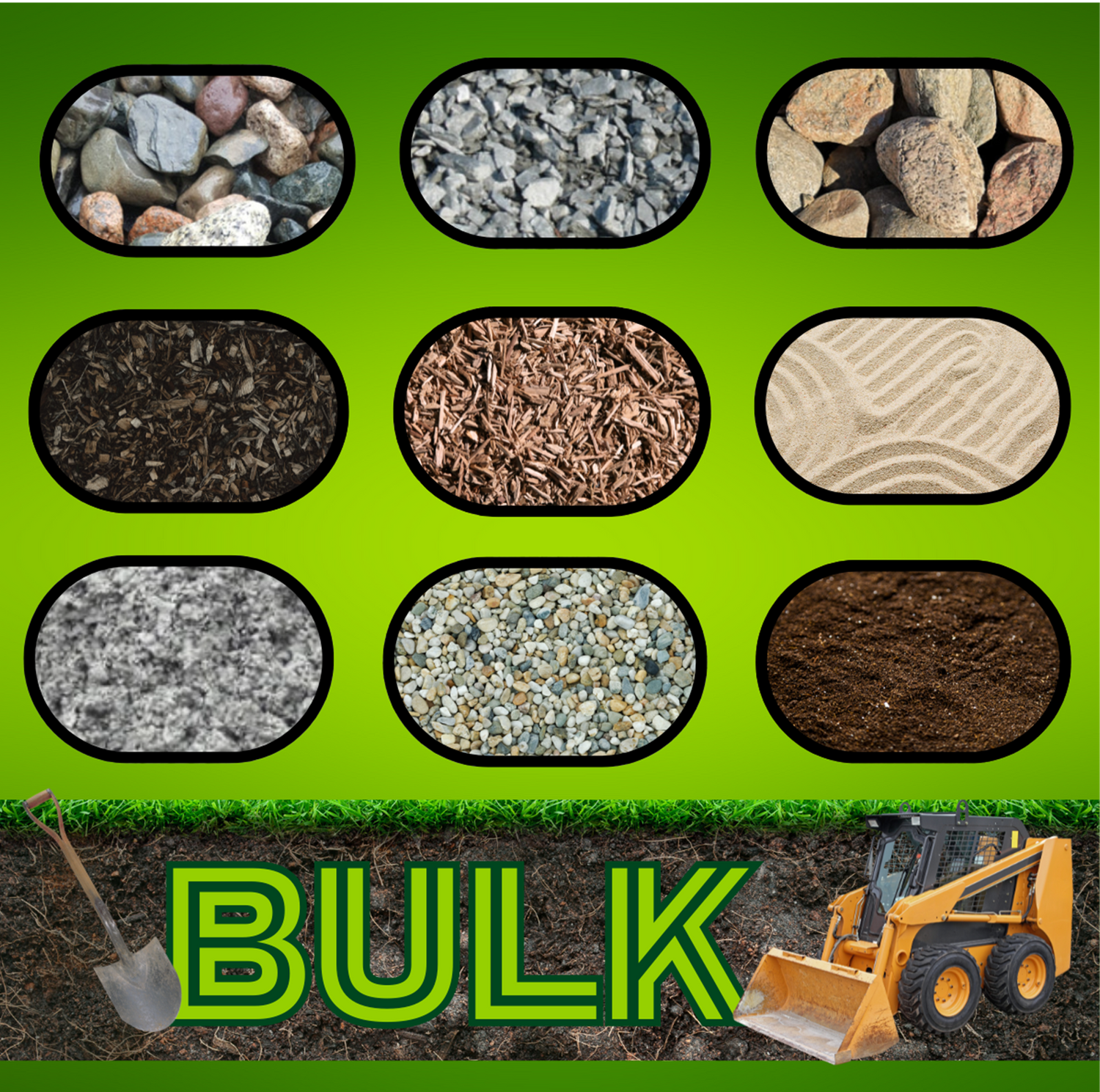 Bulk Rock, Soil & Mulch