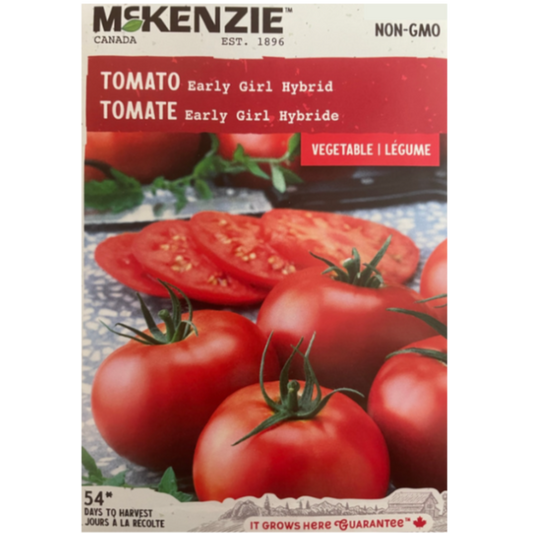 McKenzie Seed Tomato Early Girl Hybrid Pkg.