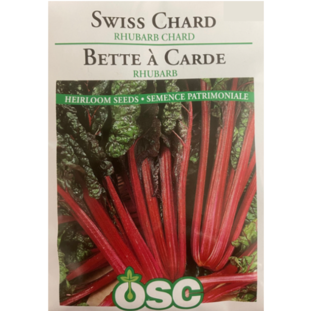OSC Seeds Swiss Chard Rhubarb Pkg
