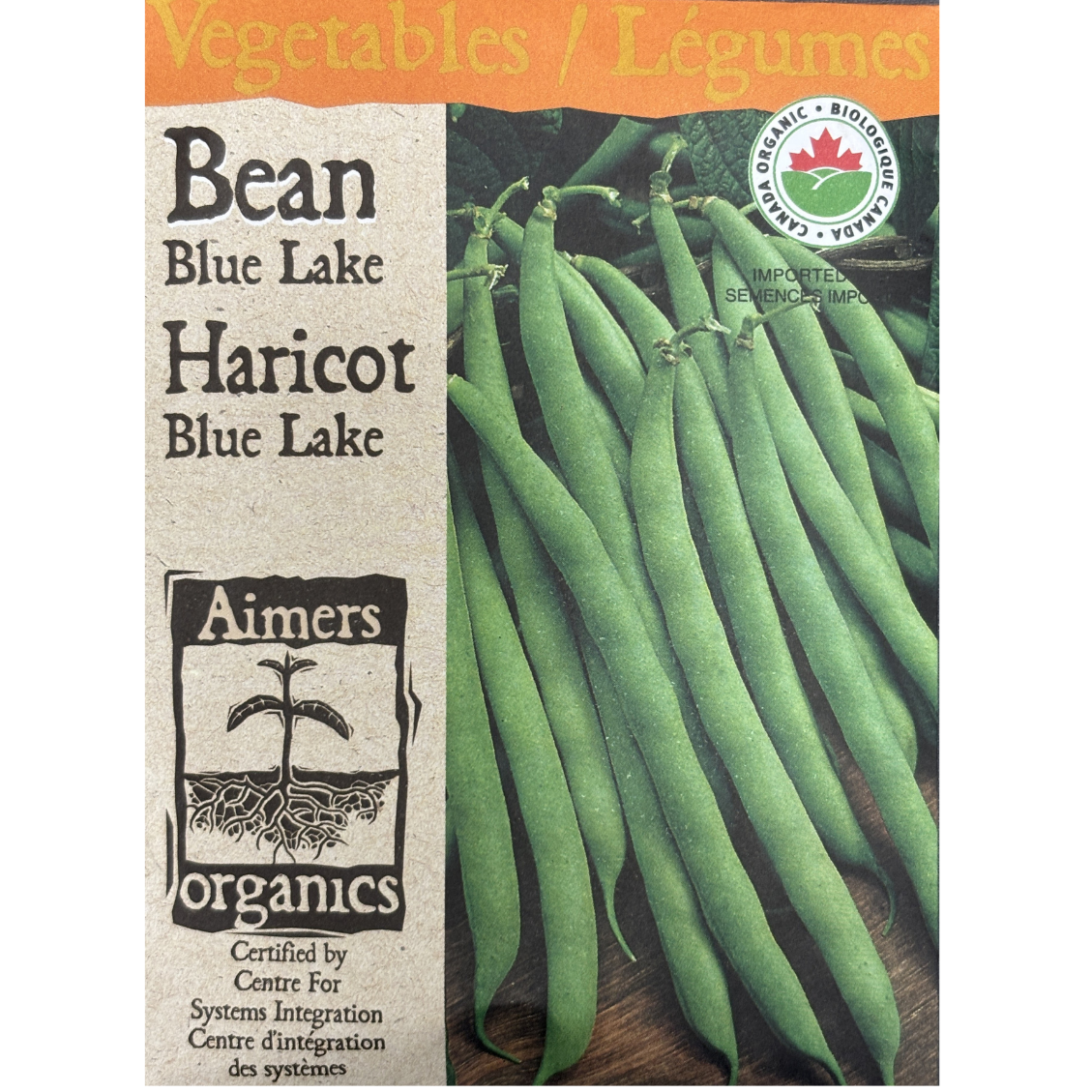 Aimers Organics Bean Blue Lake Bush Pkg.