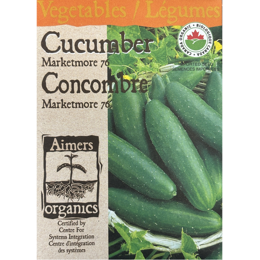 Aimers Organics Cucumber Marketmore 76 Pkg.