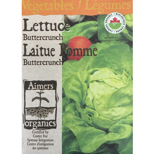 Aimers Organics Lettuce Buttercrunch Pkg.