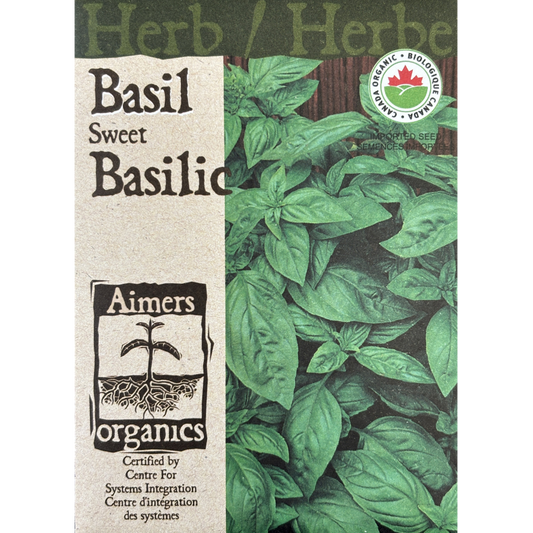 Aimers Organics Herb Basil Sweet Pkg.