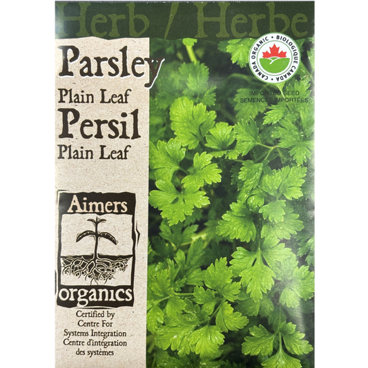Aimers Organics Herb Parsley Plain Leaf Pkg.