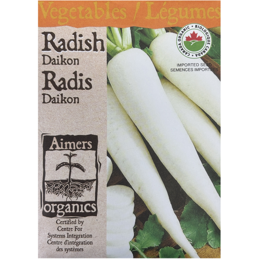Aimers Organics Radish Daikon Pkg.