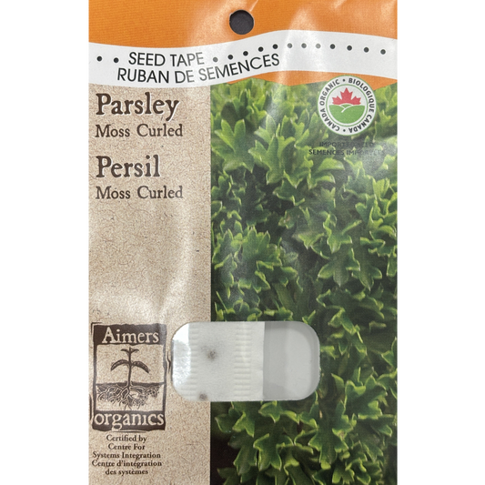 Aimers Organics Seed Tape Parsley Moss Curled Pkg.