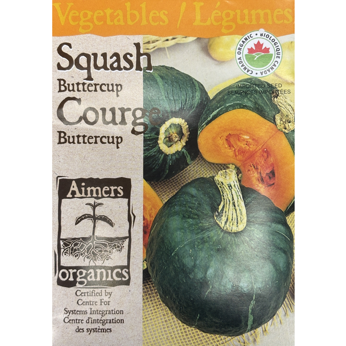 Aimers Organics Squash Buttercup Pkg.