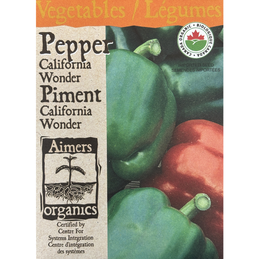 Aimers Organics Pepper California Wonder Pkg.
