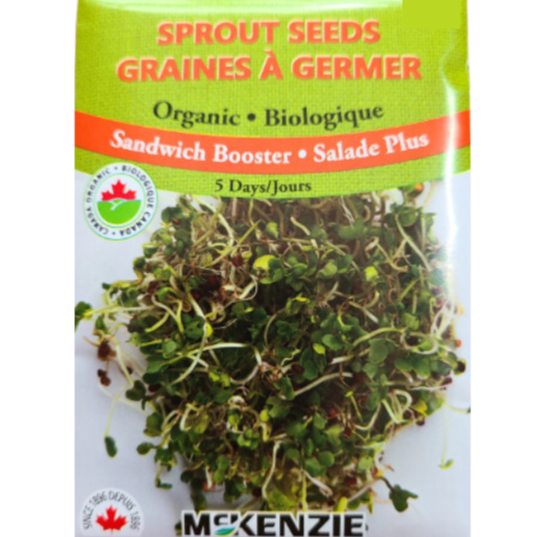 McKenzie Organic Sprout Seeds Sandwich Booster Pkg
