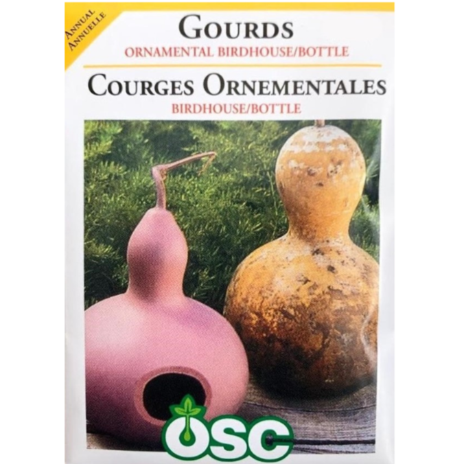OSC Seeds Gourds Ornamental Birdhouse / Bottle Pkg