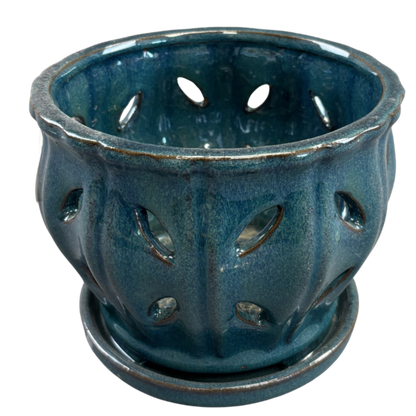 Orchid Pot w/Saucer Assorted LG