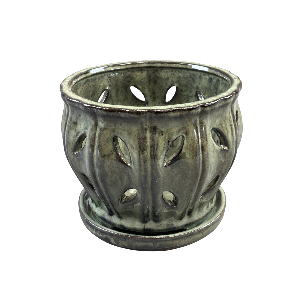 Orchid Pot with Saucer