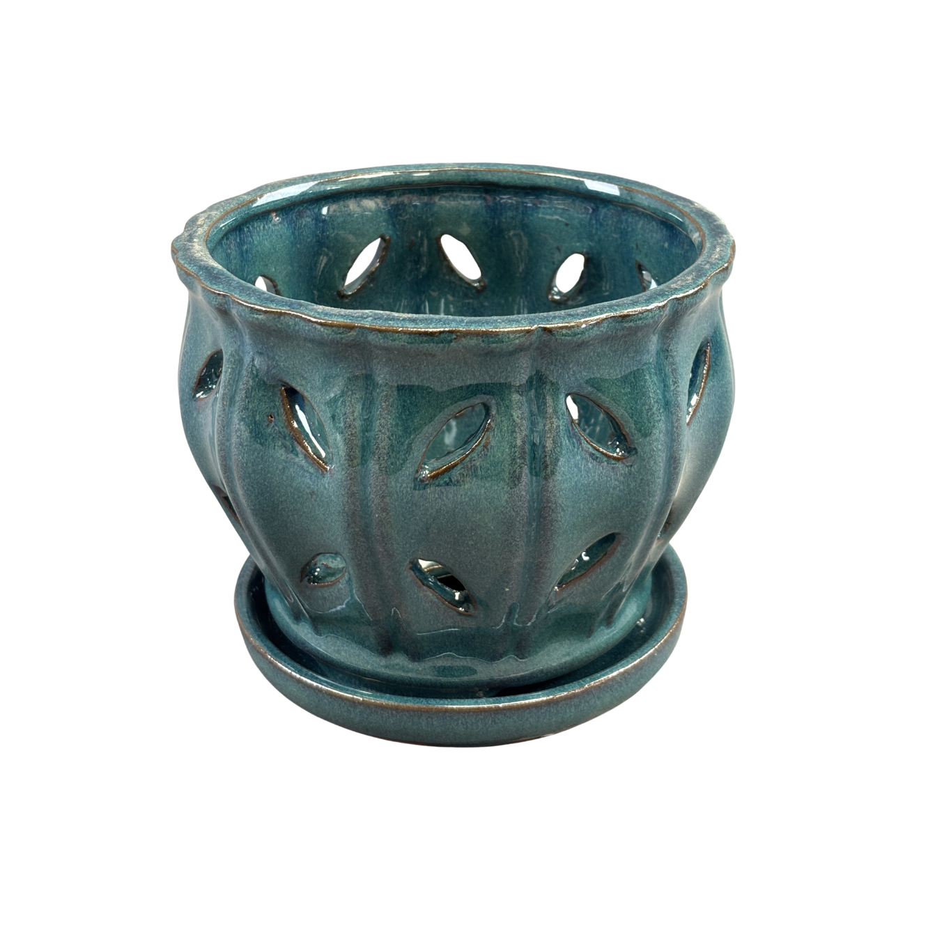 Orchid Pot with Saucer