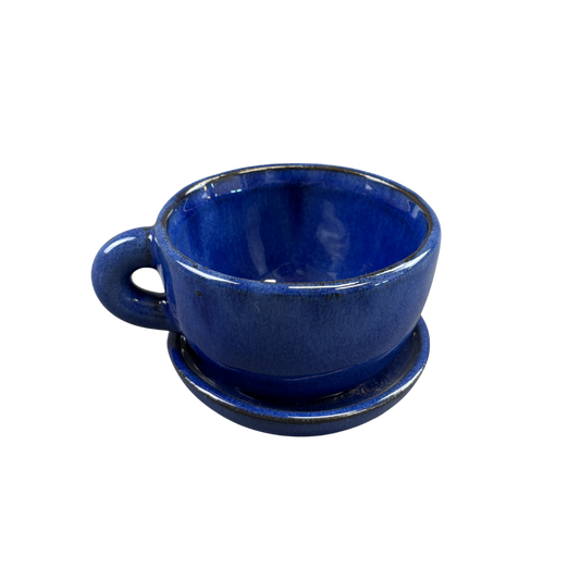 Planter Cup and Saucer Ceramic