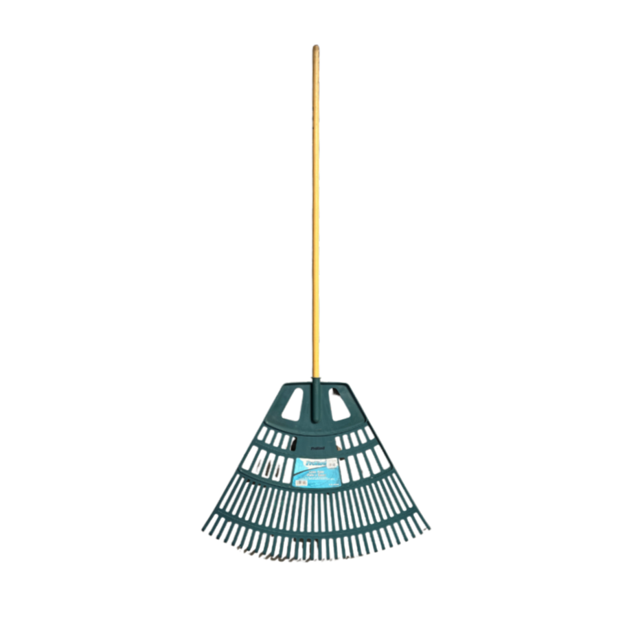 30" Poly Leaf Rake w/Wood Handle