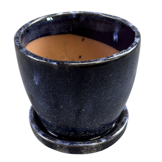 Pot Egg Ceramic with Saucer