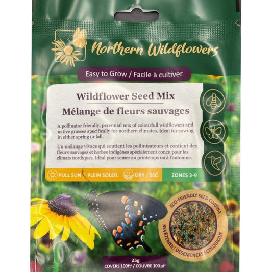 Northern Wildflowers Large Easy to Grow Seed Mix 25g Pkg.