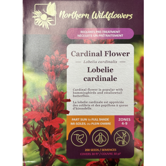 Northern Wildflowers Cardinal Flower Pkg.
