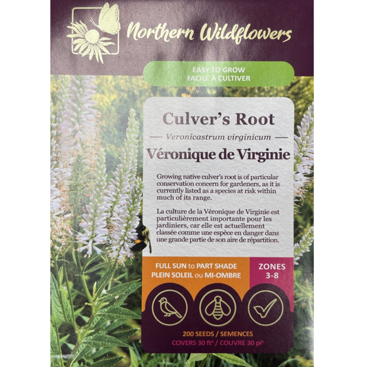 Northern Wildflowers Culvert's Root Pkg.