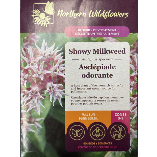 Northern Wildflowers Milkweed Showy Pkg.