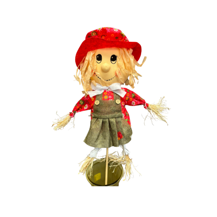Mini Toddler Scarecrow on Pick (Assorted)
