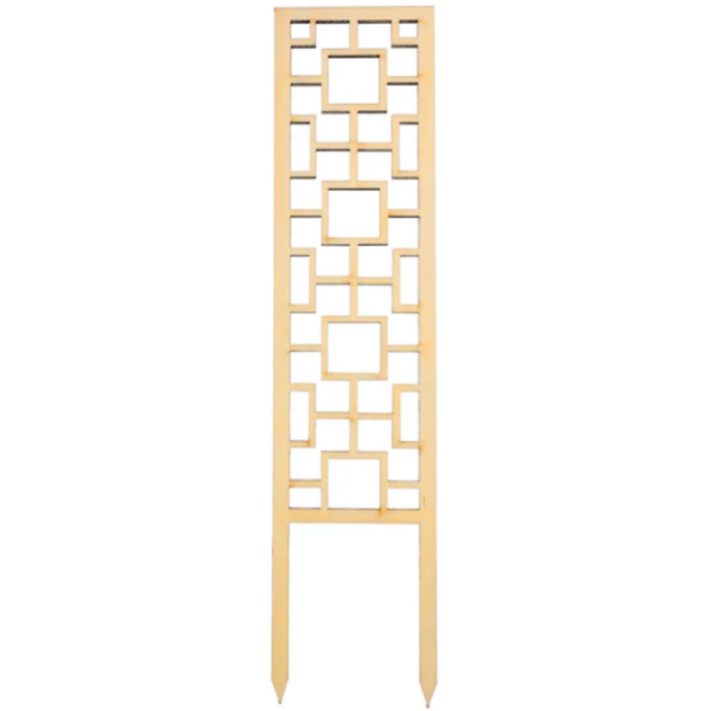Mossify Trellis Wood Tropical Square
