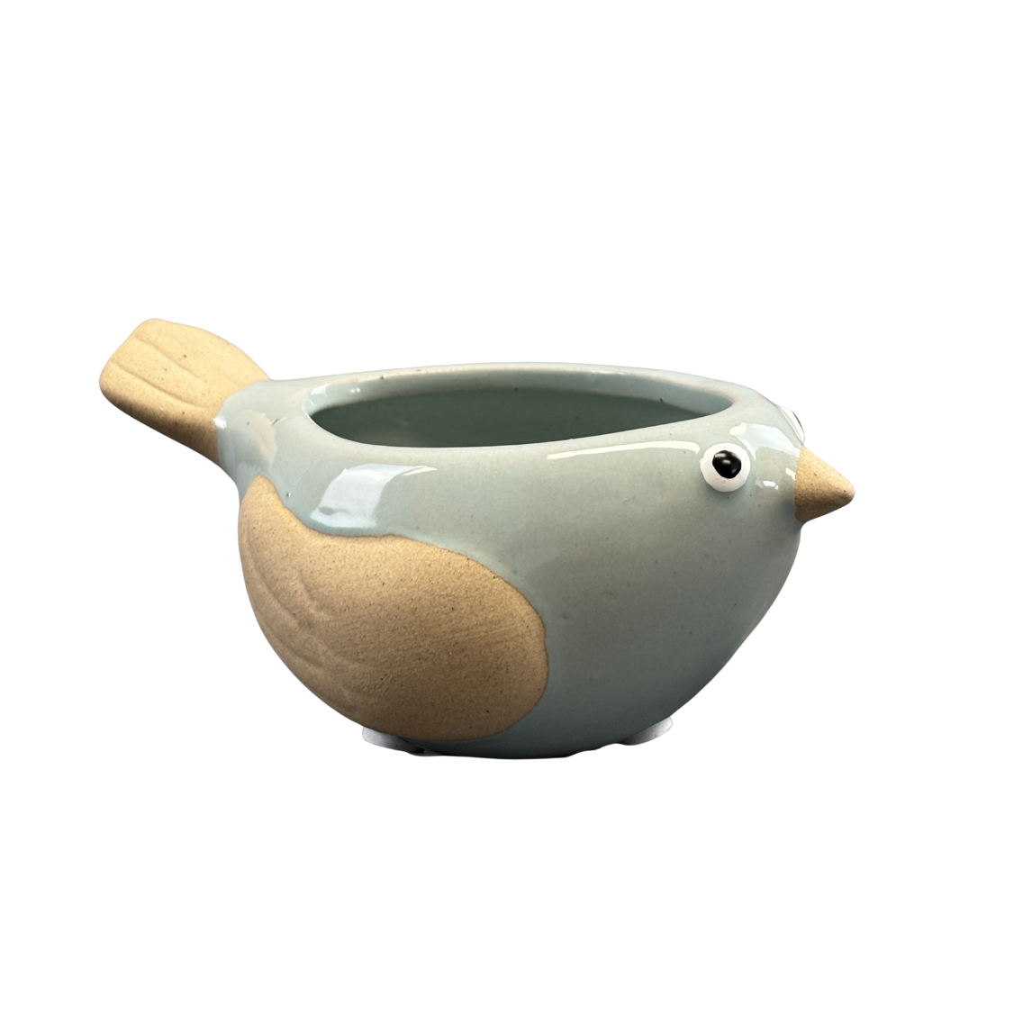 Bird Light Blue Planter