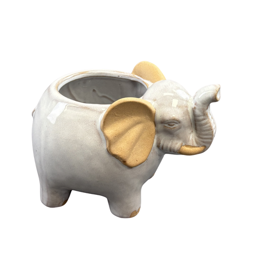 Elephant Cream Planter