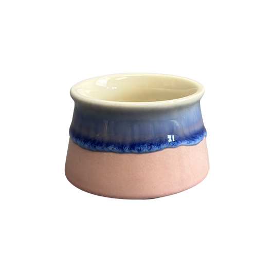 Pot Ceramic 2-Tone Assorted Colours