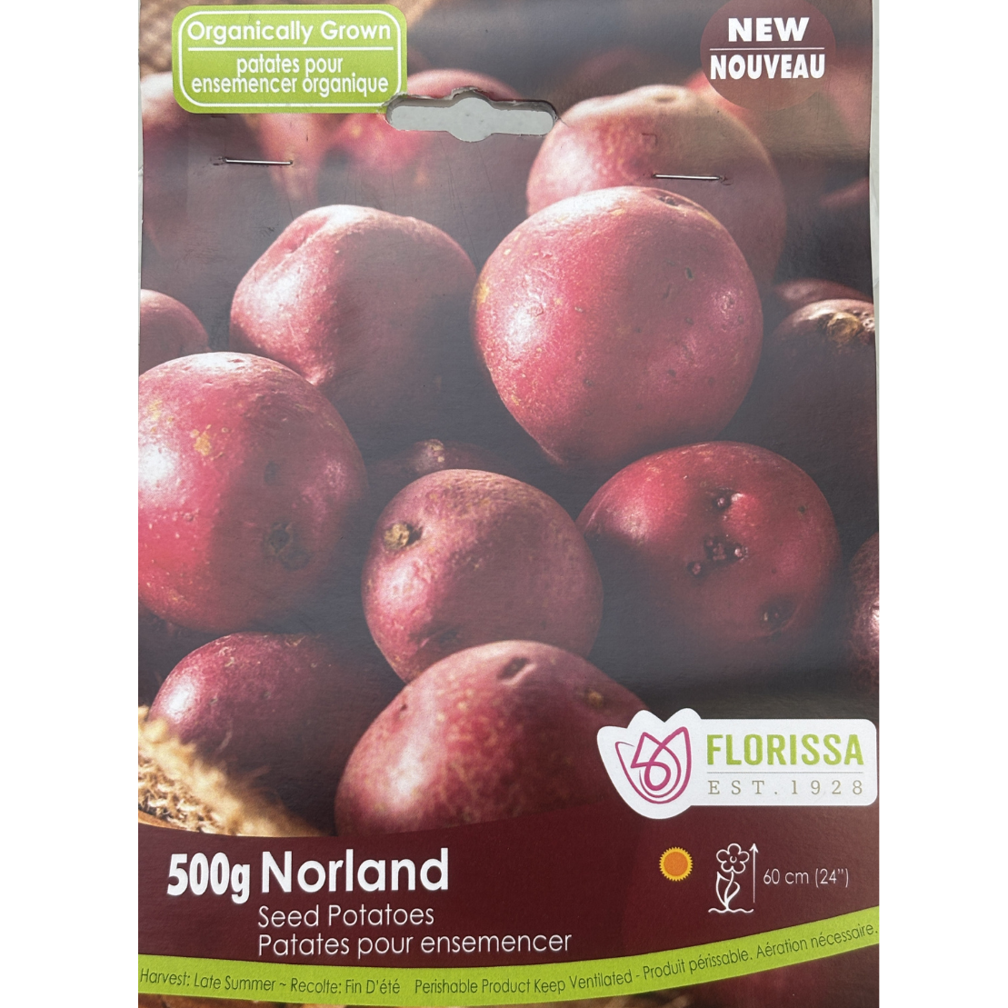 Seed Potato Norland Organic Gourmet 500g